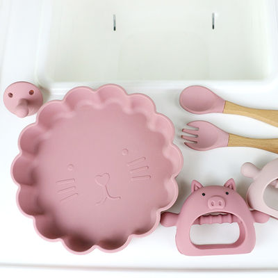 Tùy chỉnh nhiều hình dạng khác nhau Hình dạng tay cầm hình con lợn Miếng dán silicone cho bé với nhiều kiểu dáng khác nhau