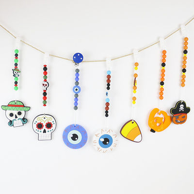 Móc khóa mọc răng bằng silicon mềm và dẻo cho bé từ 0-36 tháng Tự làm móc khóa cho bé Halloween