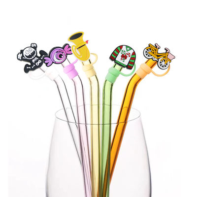 Không độc hại Chất liệu khác nhau Kích thước Rơm / Sippy Topper quyến rũ nắp ống hút silicon