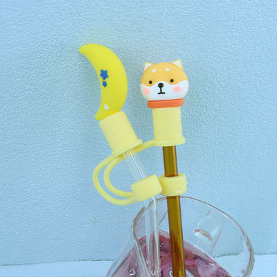 Không độc hại Chất liệu khác nhau Kích thước Rơm / Sippy Topper quyến rũ nắp ống hút silicon