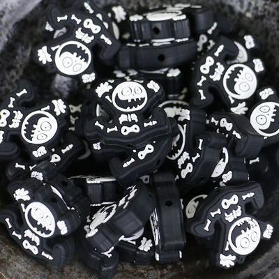 bán buôn moq thấp giá rẻ phim hoạt hình dễ thương DIY Silicone mọc răng hạt cho móc khóa bút