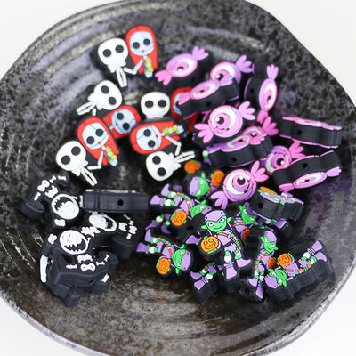 bán buôn moq thấp giá rẻ phim hoạt hình dễ thương DIY Silicone mọc răng hạt cho móc khóa bút