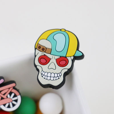 Bí ngô hộp sọ halloween tùy chỉnh Hạt tiêu điểm silicone cho móc khóa bút tự làm