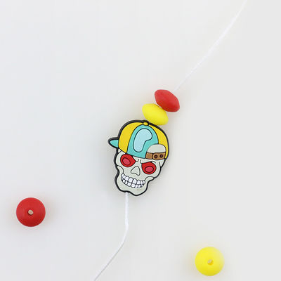 Bí ngô hộp sọ halloween tùy chỉnh Hạt tiêu điểm silicone cho móc khóa bút tự làm