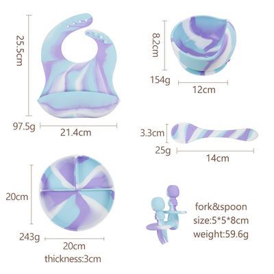Tấm silicone dành cho trẻ mới biết đi được FDA phê chuẩn Độ bền cao Không độc hại Chịu nhiệt
