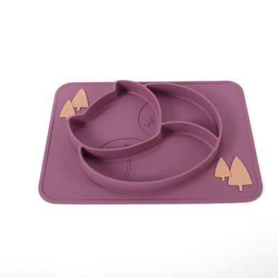 Tấm silicone chịu nhiệt cho trẻ mới biết đi có thể tái sử dụng cho bữa ăn của trẻ