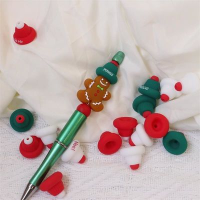 Nhà sản xuất Paisen Custom bền vui vẻ chuỗi hạt Giáng sinh 100% an toàn silicone tập trung cho chuyên nghiệp
