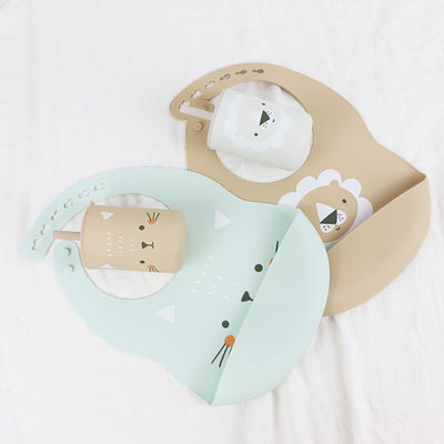 Ứng dụng mềm và thoải mái vật liệu silicone cho bé ăn Bib với thiết kế phim hoạt hình dễ thương