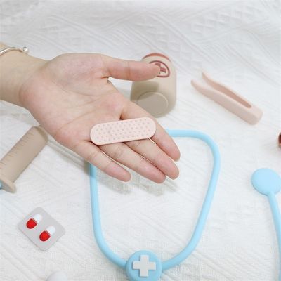 ODM Đồ chơi silicone trẻ em thân thiện với môi trường MOQ 100 BPA miễn phí Trẻ em Bộ dụng cụ bác sĩ silicone