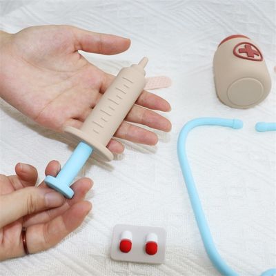 Đồ chơi silicone tùy chỉnh cho trẻ em Chức năng Tiến sĩ Chơi vai trò Trẻ em Y tá Chơi vai trò