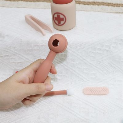 Đồ chơi silicone tùy chỉnh cho trẻ em Chức năng Tiến sĩ Chơi vai trò Trẻ em Y tá Chơi vai trò