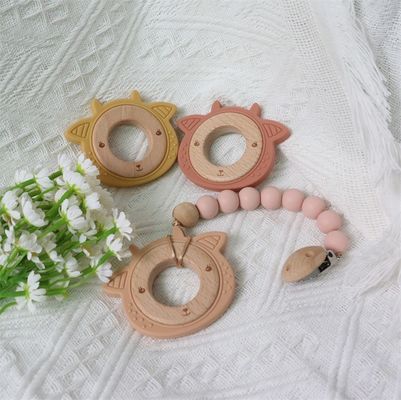 Giảm đau nướu răng silicone Baby Teether Teething Chơi gọn gàng cừu cá voi