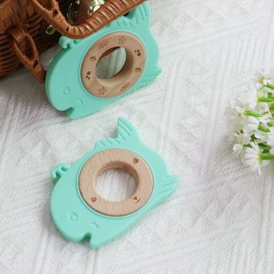 Giảm đau nướu răng silicone Baby Teether Teething Chơi gọn gàng cừu cá voi