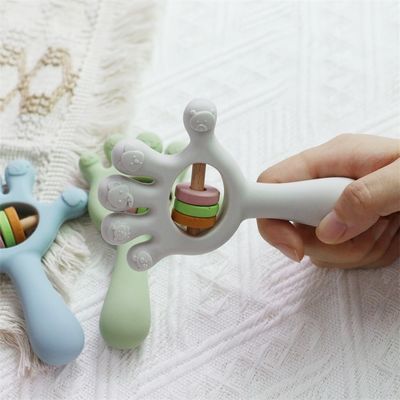 Đồ chơi hình bàn tay đeo tay: Không chứa BPA, không độc hại, nhai