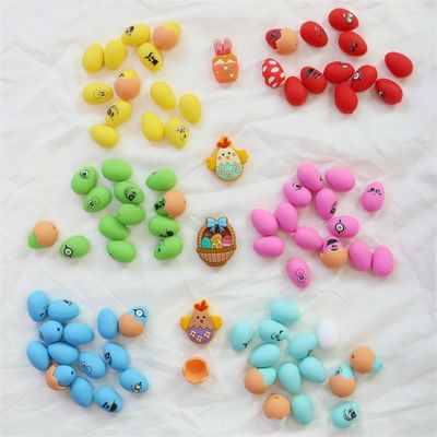 Đá răng silicone với thiết kế in tùy chỉnh trứng Phục sinh 3D silicone với nắp tập trung