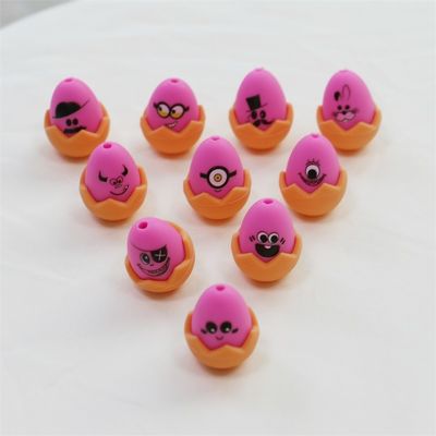 Custom Easter Focals Silicone All Beads Không độc hại Silikon in trứng Phục sinh Bead cho Keychain làm
