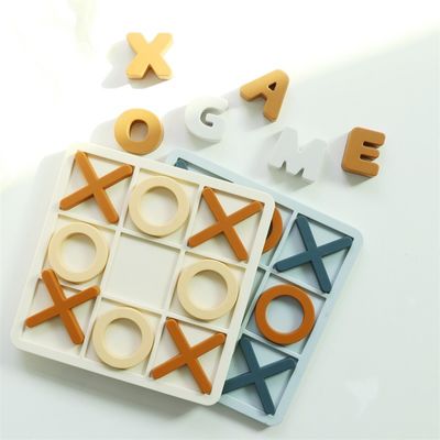 Độ tuổi 1-4 Silicone Jigsaw Puzzle Thúc đẩy phát triển nhận thức Giáo dục Silicone XO Puzzles đồ chơi