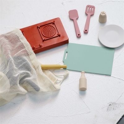 Nhà máy mới đến giả vờ chơi Set đồ chơi nhà bếp Montessori giáo dục Silica Gel nhà bếp đồ chơi silicone