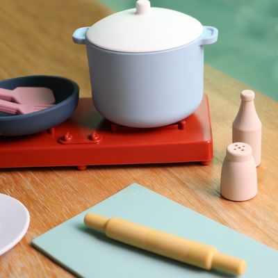 Nhà máy mới đến giả vờ chơi Set đồ chơi nhà bếp Montessori giáo dục Silica Gel nhà bếp đồ chơi silicone