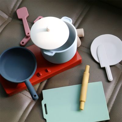 Nhà máy mới đến giả vờ chơi Set đồ chơi nhà bếp Montessori giáo dục Silica Gel nhà bếp đồ chơi silicone