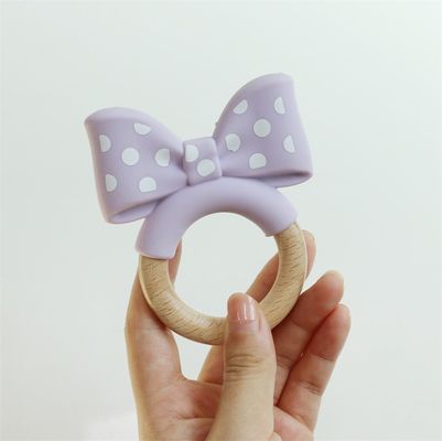 Thức ăn cấp độ silicone răng nhẫn đóng băng cho thêm cứu trợ đồ chơi giáo dục trẻ em silicone trái cây răng