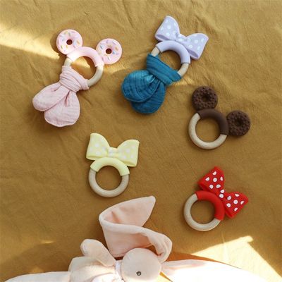 Thức ăn cấp độ silicone răng nhẫn đóng băng cho thêm cứu trợ đồ chơi giáo dục trẻ em silicone trái cây răng