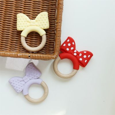 Thức ăn cấp độ silicone răng nhẫn đóng băng cho thêm cứu trợ đồ chơi giáo dục trẻ em silicone trái cây răng