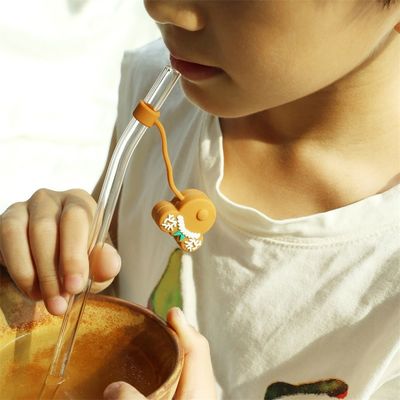 Nhà máy bán buôn và tùy chỉnh đầy đủ silicone Bpa miễn phí chất lượng thực phẩm silicone rơm Topper Mũi cho rơm uống
