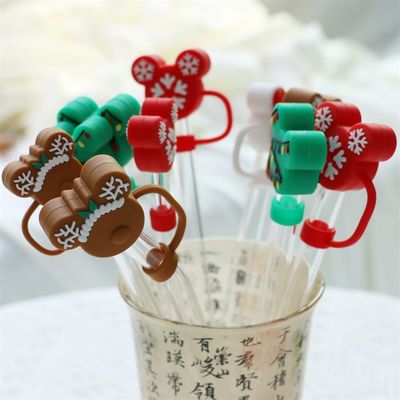 Nhà máy bán buôn và tùy chỉnh đầy đủ silicone Bpa miễn phí chất lượng thực phẩm silicone rơm Topper Mũi cho rơm uống