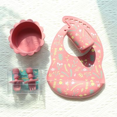 Silicone Baby Bib Không thấm nước và bẩn - Kháng bị lộn xộn - Thời gian ăn uống miễn phí