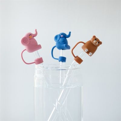 Full Silicone Straw Cover Trong Thiết kế 3D Cho Stanley Cup Tumblers 6-12mm Straw / Sippy
