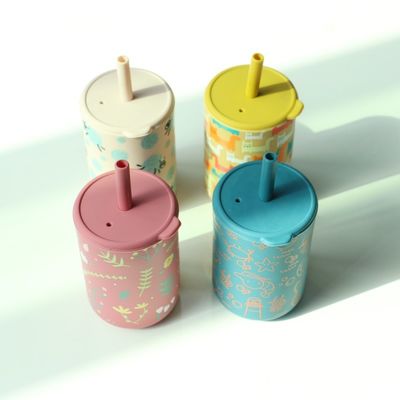 Nhiệt độ kháng silicone Baby Cup Logo in tùy chỉnh trẻ em uống silicone cup