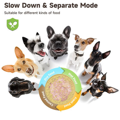 Ưu tiên thiết kế mê cung mới bên ngoài Đồ chơi thú vị chó Licking Puzzle Bowl Silicone BPA miễn phí thú cưng Slow Feeder Dog Bowl Plate