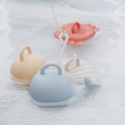 Động vật biển hoạt hình thiết kế trẻ em đồ chơi tắm silicone Set cho trẻ sơ sinh 100% chất lượng thực phẩm đồ chơi câu cá silicone bộ
