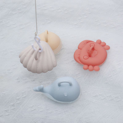 Động vật biển hoạt hình thiết kế trẻ em đồ chơi tắm silicone Set cho trẻ sơ sinh 100% chất lượng thực phẩm đồ chơi câu cá silicone bộ