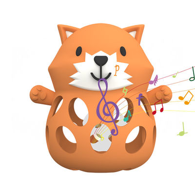 Động vật Fox Và Gấu cấp y tế cứu trợ cho trẻ sơ sinh 0-6 tháng làm dịu đau răng silicone Teether cho trẻ sơ sinh với dễ nắm bắt