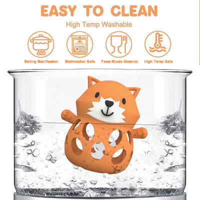 Động vật Fox Và Gấu cấp y tế cứu trợ cho trẻ sơ sinh 0-6 tháng làm dịu đau răng silicone Teether cho trẻ sơ sinh với dễ nắm bắt