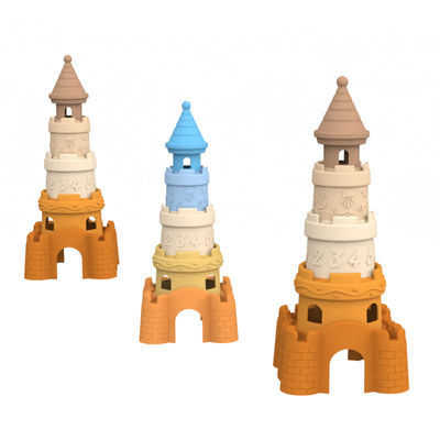 BSCI nhà máy tùy chỉnh đồ chơi xếp chồng silicone trẻ em giáo dục trẻ em xây dựng tháp xếp chồng đồ chơi silicone