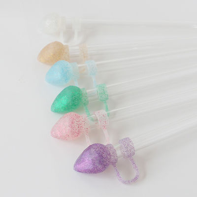NEW Arrival trái tim kim cương sáng thiết kế Cover Straw Topper 3D 10mm Straw Toppers Mũ cho tumblers cốc ly