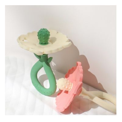 PAISEN Custom Flower Baby Feeding Teether Chew Toys Food Grade Baby Silicone Teether Đồ chơi Molar Baby Hand Teether