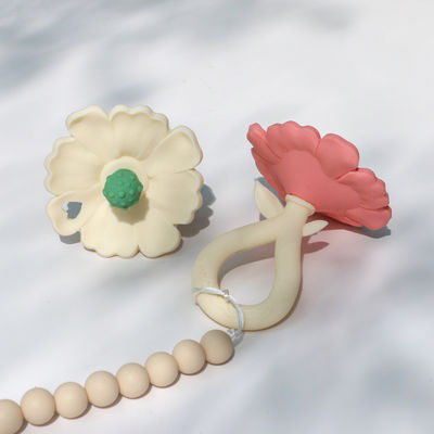 PAISEN Custom Flower Baby Feeding Teether Chew Toys Food Grade Baby Silicone Teether Đồ chơi Molar Baby Hand Teether