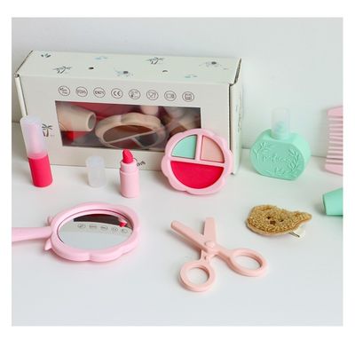 2024 người mới đến silicone trang điểm đồ chơi silicone miễn phí BPA trẻ em bé gái dụng cụ đồ chơi bộ với