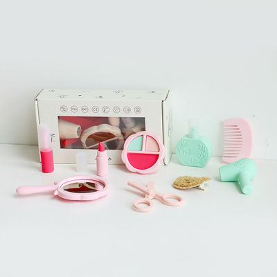 2024 người mới đến silicone trang điểm đồ chơi silicone miễn phí BPA trẻ em bé gái dụng cụ đồ chơi bộ với