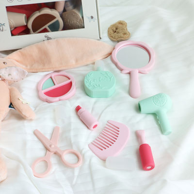 2024 người mới đến silicone trang điểm đồ chơi silicone miễn phí BPA trẻ em bé gái dụng cụ đồ chơi bộ với