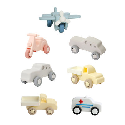 Nhà máy bán buôn silicone trẻ em trẻ em xe hơi đồ chơi trẻ em Montessori đồ chơi xe hơi cho trẻ mới biết đi sinh học răng