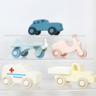 Nhà máy bán buôn silicone trẻ em trẻ em xe hơi đồ chơi trẻ em Montessori đồ chơi xe hơi cho trẻ mới biết đi sinh học răng