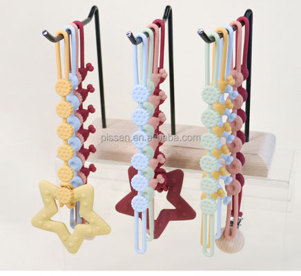 Vòng cổ Tiểu nhi Chuỗi hình nón hình nón cho bút bút bút silicone răng Focus Beads đồ chơi trẻ em