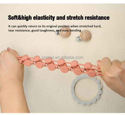 Vòng cổ Tiểu nhi Chuỗi hình nón hình nón cho bút bút bút silicone răng Focus Beads đồ chơi trẻ em