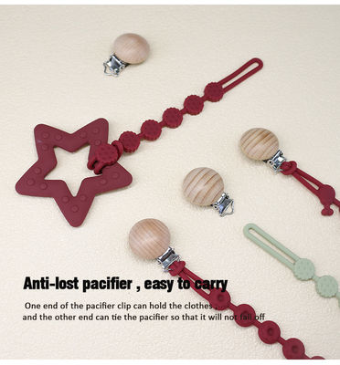 Vòng cổ Tiểu nhi Chuỗi hình nón hình nón cho bút bút bút silicone răng Focus Beads đồ chơi trẻ em