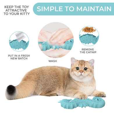 bán nóng BPA miễn phí silicone con chó ngựa biển câu đố đồ chơi trứng con chó ăn chậm cho chó thú cưng tương tác silicone PET nhai đồ chơi